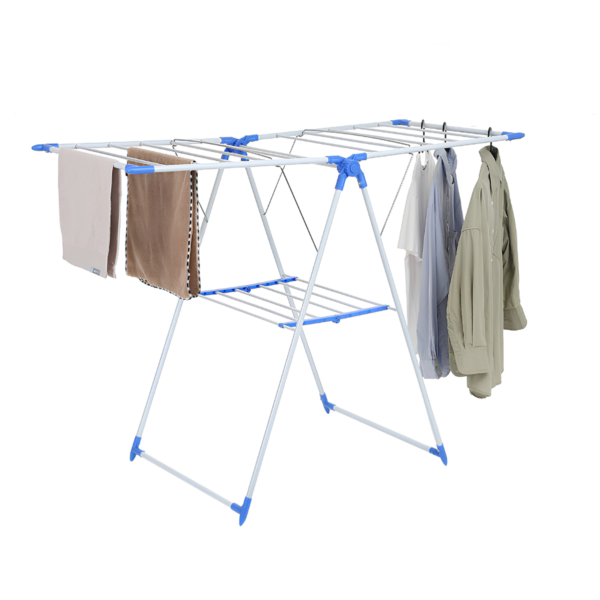 Tendedero de Ropa Plegable Ajustable para Balcón y Hogar