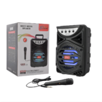 Altavoz Inalámbrico Portátil Para Karaoke Con Micrófono Led