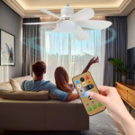 Foco Ventilador LED 40W E27 con Control Remoto 6 Aspas - Imagen 2
