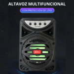 Altavoz Inalámbrico Portátil Para Karaoke Con Micrófono Led - Imagen 2