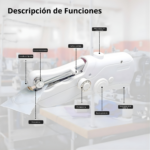 Mini Máquina De Coser Portátil De Mano Con Bobina Incluida - Imagen 3