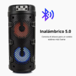 Altavoz Doble Bocina Bluetooth Portátil Led Luces Rgb - Imagen 7