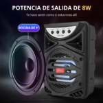 Altavoz Inalámbrico Portátil Para Karaoke Con Micrófono Led - Imagen 3