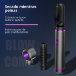 Secadora De Cabello 3 En 1 Cepillo Alisador Y Rizador Iónico - Imagen 8