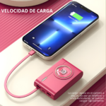 Cargador Portátil Kawaii 10000mah Power Bank Con Cable Usb - Imagen 11