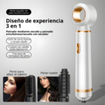 Secadora De Cabello 3 En 1 Cepillo Alisador Y Rizador Iónico - Imagen 7